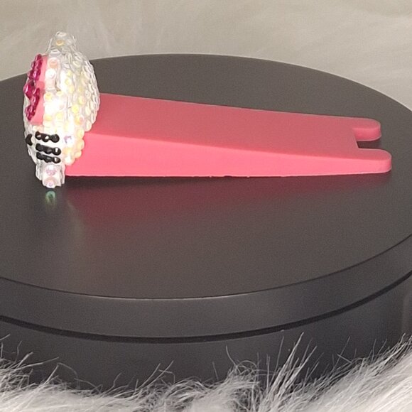 Hello Kitty Bedazzled Door Stop, Bling, Fun, Cool, Affordable Gift, Rhinestones - Picture 3 of 5